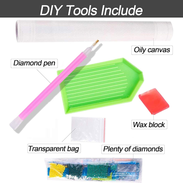 5D Diamantmålningssatser Ensam Sorglig Kvinna, DIY Diamantkonst Skönhet