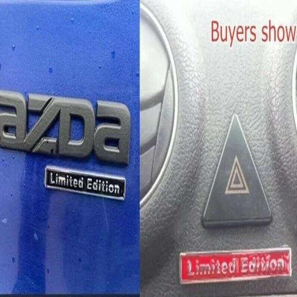 Bilsticker Begränsad Upplaga Metall Emblem RÖD RÖD Red Red