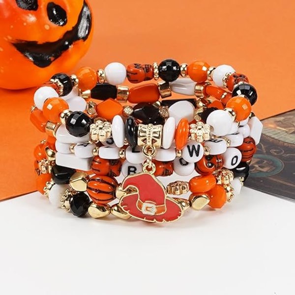 Halloween-armband stapelbara Heishi pärlar stretch armband (stil 12) Style 12