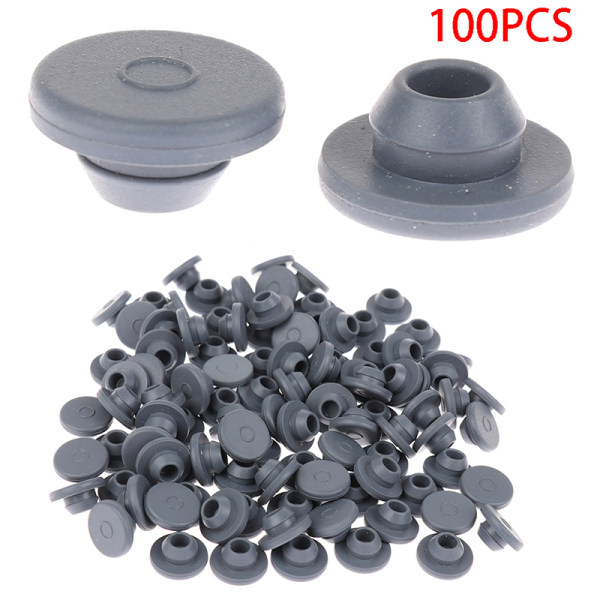 100pcs Rubber plugs Self-sealing injection ports For 13mm Gl