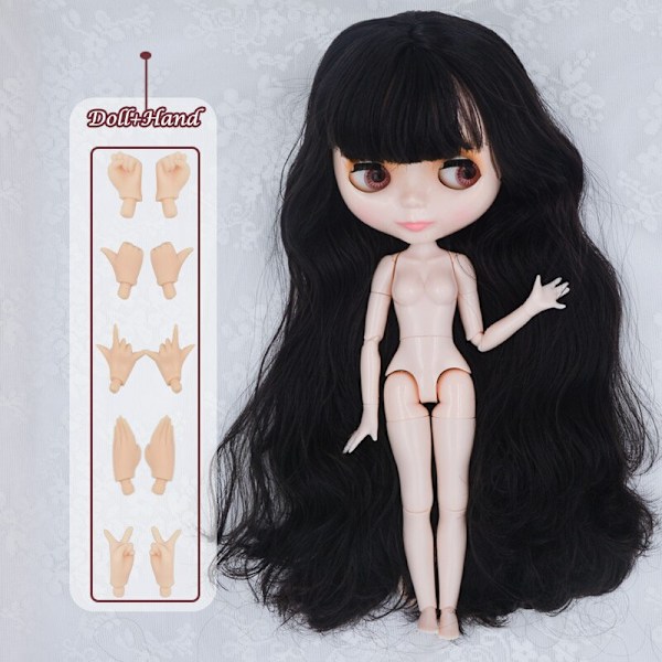 Neo Blyth Doll Anpassad NBL Glansig Ansikte, 1/6 OB24 BJD Blyth Doll Anpassad Blyth Dockor för Flickor, Present för Samling NBL09 HNBL07