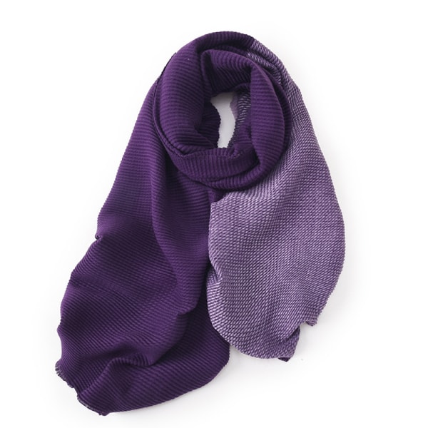 Vändbar skrynklig enfärgad kashmirscarf