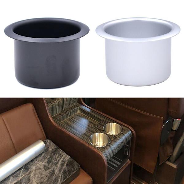 Bilkonvertering Aluminium Kopholder Drikkeflaskeholder Sort Black