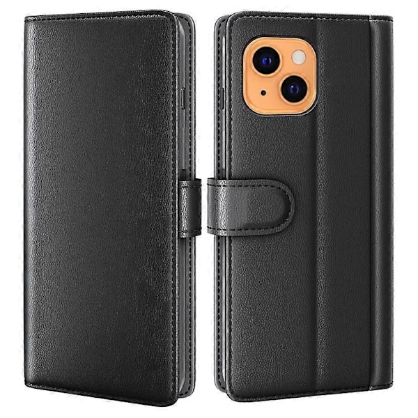 Aitoa nahkaa oleva täysi suojaava puhelinkotelon suojus lompakkotelineellä iPhone 13 6.1 tuuman monivärinen (FQ) Multicolor Style A