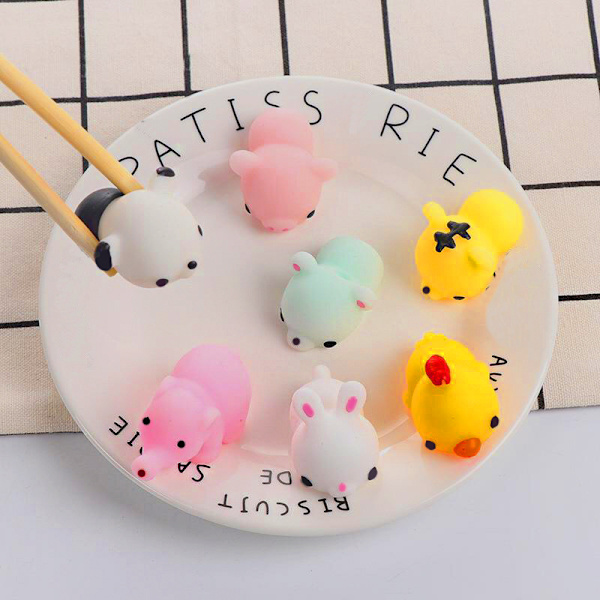 50 st Mochi Squishy Toys, Alla hjärtans dag presenter för barn Klassrum