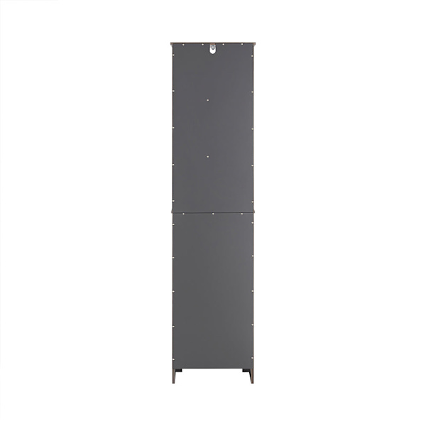 SoBuy korkea kaapin kylpyhuoneen kulmahylly Högstomme m hyllyllä BZR17-DG Harmaa Grey Tall cabinet