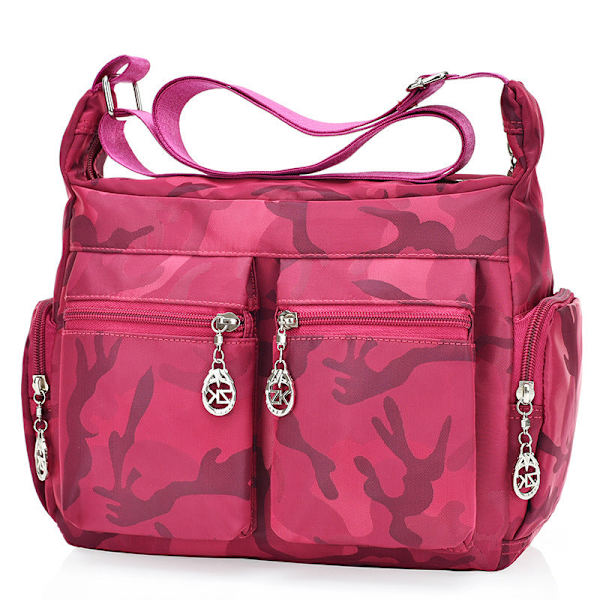 Trendig axelväska för kvinnor, handväska, ins, all-match, bärbar, dubbelanvändning, casual väska Rose Red camo