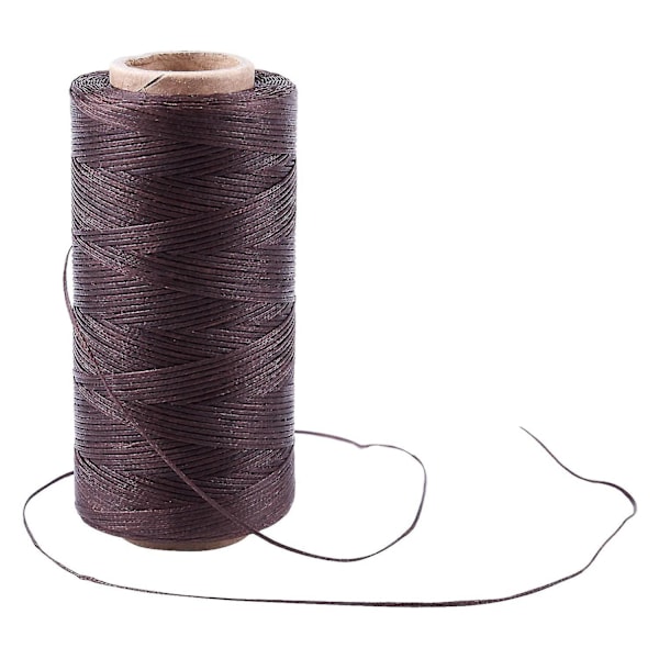 2 st 260m 150d 1mm Läder Sömnad Vaxad Vaxad Tråd Handnål Sladd Hantverk DIY Ny Mörkbrun &Dar