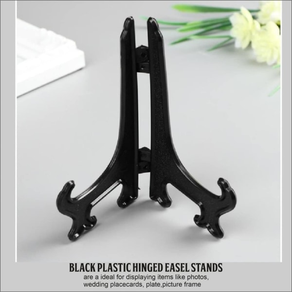 Näyttöteline Easel Plate Stand Holder Kuvakehyksen jalusta Monitoiminen Lautanen Näyttöteline Matkapuhelimet Kirjat Valokuvat Koti Dekor Acc PLASTIC 6PC