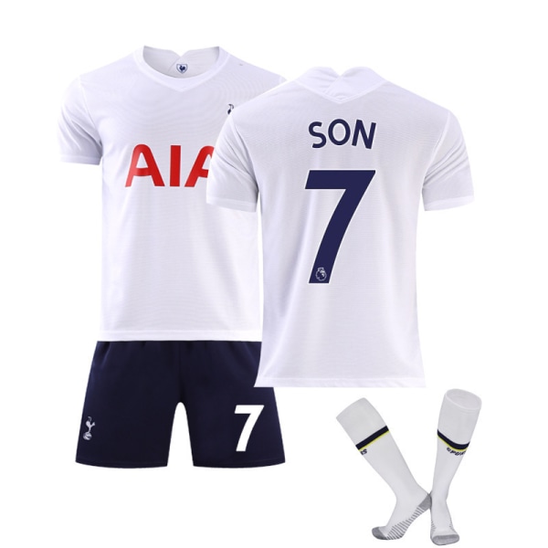 21-22 Tottenham Hotspur hjemmebanetrøje nr. 7 Son Heung-min nr. 10 Kane voksen børns kortærmet fodbolduniform holduniform Tottenham Hotspur home number 7 M