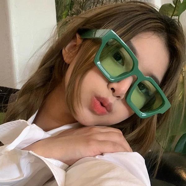 Engros Toppselgende Vintage Tykke Rammer Stilige Dame Kvadratiske 2024 Tilpasset Logo Solbriller Menn Høy Kvalitet Solbriller C16 Fashion Sunglasses