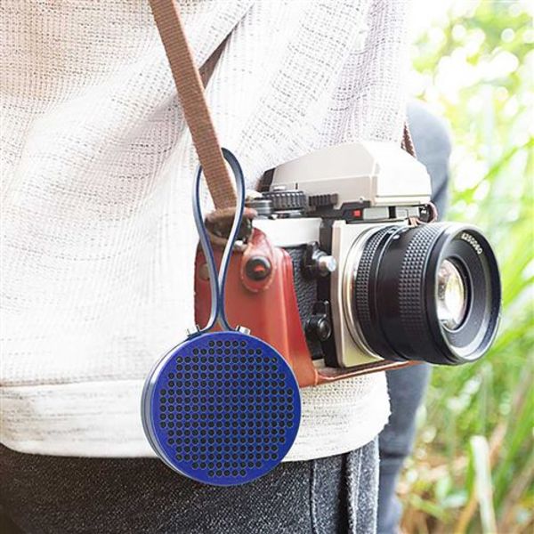 Bärbar Vattentät Bluetooth IPX7 Högtalare för Utomhusbruk - Blå