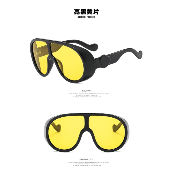 Unisex oversized UV400 skydd solglasögon för män och kvinnor C5