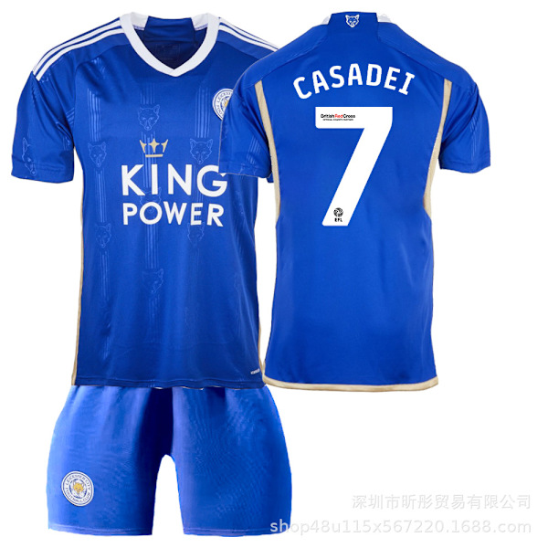 2023 Leicester City Hemtröja Fotbollströja - Casadei XXL(185-190cm)