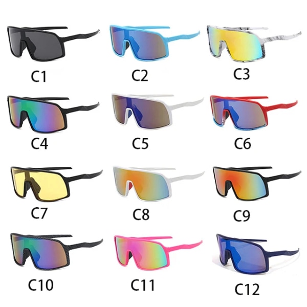 2024Hot Sælger Cykel Herre Solbriller Private Custom Logo Pc Solbriller Udendørs Sport Fremstillet I Kina Polariseret C5 Sports Glasses