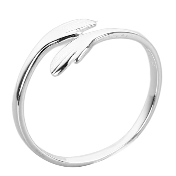 S925 Sterling Sølv Hug Ring Hænder Omfavner Åben Justerbar Omfavnende Ring Par Elsker Smykker