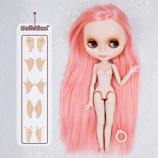 Neo Blyth Doll Anpassad NBL Glansig Ansikte, 1/6 OB24 BJD Blyth Doll Anpassad Blyth Dockor för Flickor, Present för Samling NBL09 HNBL13