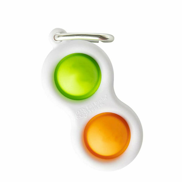 Baby Simple Dimple Sensorisk Fidget Leksak Silikon Vändbräda Green yellow