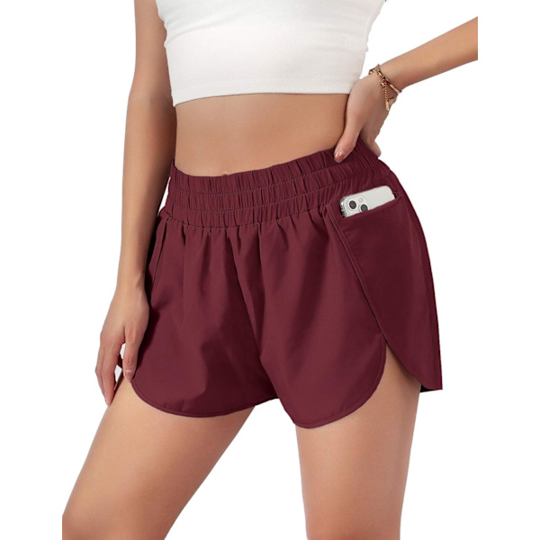 Avslappnade sportsshorts med snabbtorkande material för träning, löpning eller gym