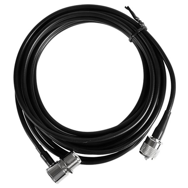 Rg58 Rg-58 50 Ohmin auton antennin koaksiaalikaapeli 5 metriä UHF-naaras UHF-uros (musta)