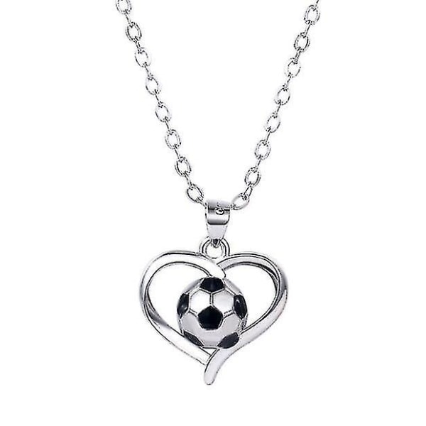 World Cup fotboll halsband hjärta hänge smycken