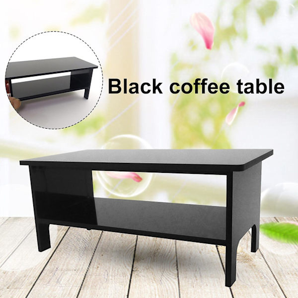 KaffeBord Modell Bred Användning Bedårande Akryl Dockhus Svart KaffeBord för Prydnad