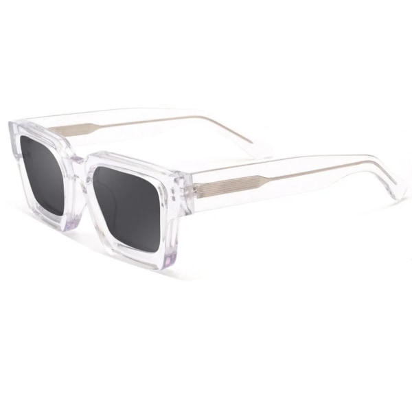 Korkea laatu Tehdas 2024 Italian Luxury Acetate Shades Käsityönä Paksu Neliö Mukautettu Metalli Logo Polaroitu Acetate Aurinkolasit 2 As shown in figure