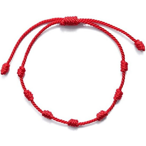 10 röda skyddande armband Röda träd Lyckoband