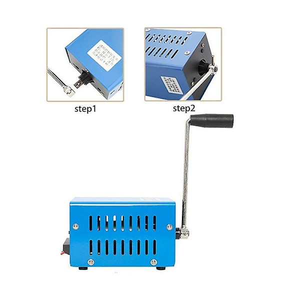 Handvevgenerator Bärbar Nödströmförsörjning USB-laddning för Camping Utomhusaktiviteter (1 Pack - Standard)