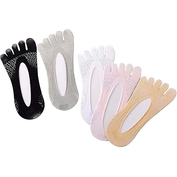 Toe Socks, 5 Pairs Five Finger Socks Athletic For Women