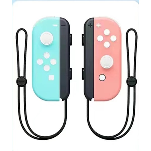 NS Switch venstre og højre håndtag Joycon håndtag Switch Bluetooth håndtag med fjernvækning og håndledsrem Classic Macarons