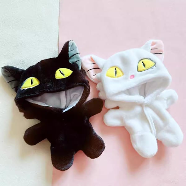 20cm Plyschdocka Kläder Lösa Resa Katt Onesies Mjuk Fylld Plysch Leksak Klä Upp