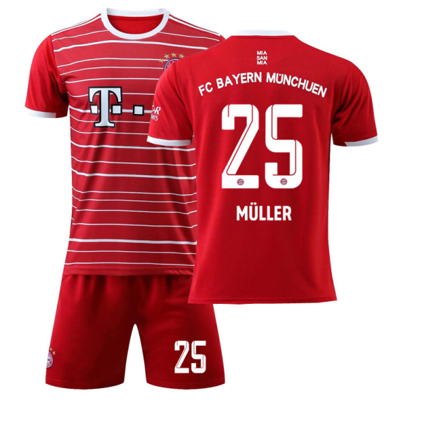 Uusi Bayernin kotipaita nro 9 Lewandowski nro 25 Muller pelipaita jalkapalloasu puku nro 10 Sane miesten ja naisten urheiluvaatteet Size 4 with socks XL size: height 180cm-190cm