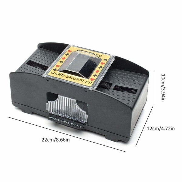 Automatisk kortshuffler Sort