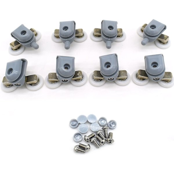 8-pack dubbla duschdörrrullar 23 mm diameter badrum reservdelar