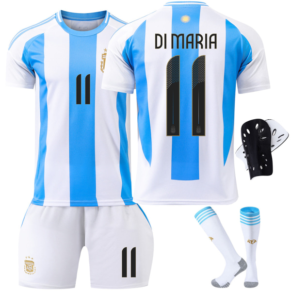 2024 Argentiinan jalkapalloasu nro 10 Messi Messi 11 Di Maria Copa América -paita lasten puku Size 11 socks XXXL