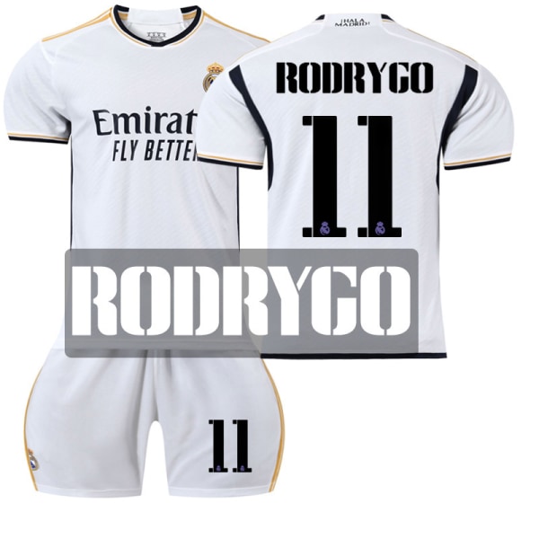 23-24 Real Madrid football uniform 20 Vinicius 10 Modric 9 Benzema No. 7 Hazard jersey version