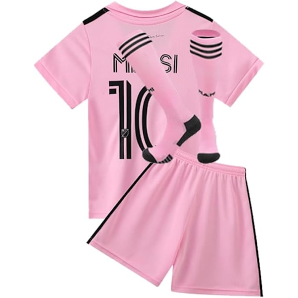 2324 Inter Miami CF Bortalagströja för vuxna barn nr 10 Messi Bortalag Away Kids 28(150-155cm)