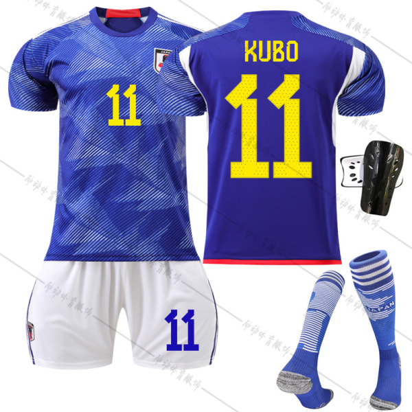 22-23 Japan hem VM fotbollströja nr 10 Minamino Takumi 15 Kamada Daichi 16 Tomiyasu Takehiro tröja 2223 Japan Home No. 10 #18