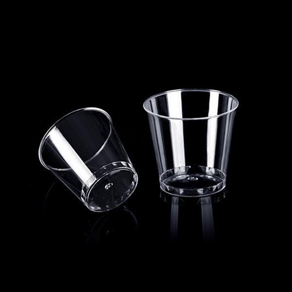 100 st återanvändbara plastskottglas 30ml Skottglas för fest Transparenta skottglas Starka hållbara glas för banketter fest