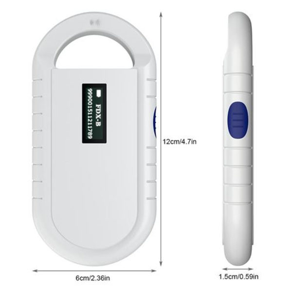 Universal Pet Chip Læser RFID Læser Håndholdt Pet Chip Scanner