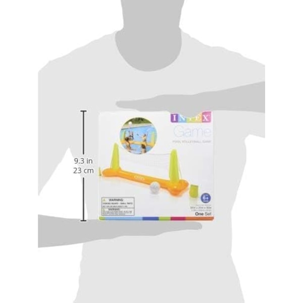 Oppusteligt flydende volleyballspil 239 x 64 x 91 cm