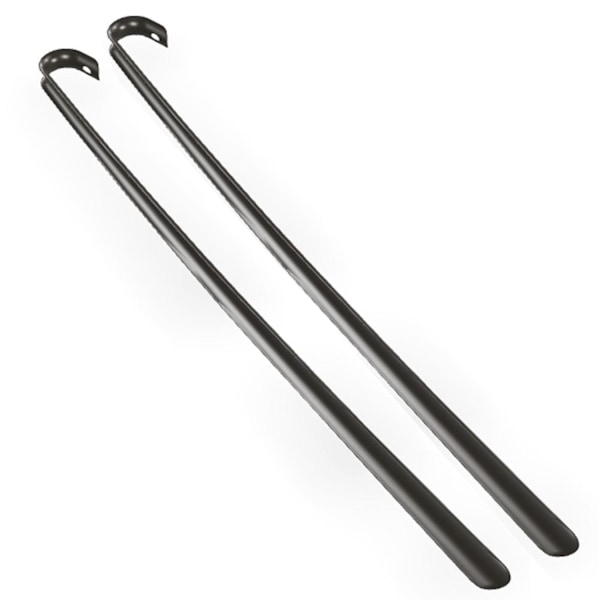 2-pack - Skohorn i Metall - Extra Lång - 80cm Svart Black 2-Pack