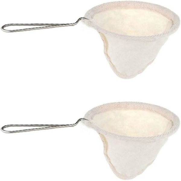 2 stk. 4 tommer rustfrit stål håndtag Tabi genanvendelig kaffe te S DXGHC