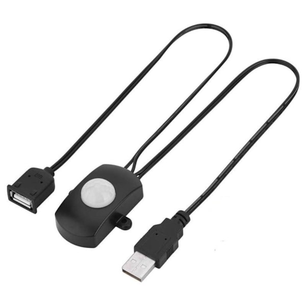 Bevegelsessensorbryter Menneskelig Bevegelsessensor SVART USB USB svart black USB-USB