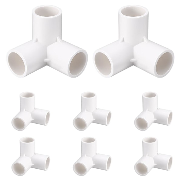 stk. PVC Rørfittings 3-vejs Albueforbindelser til PVC Møbelrørfittings Drivhusramme Teltforbindelse (FQ)