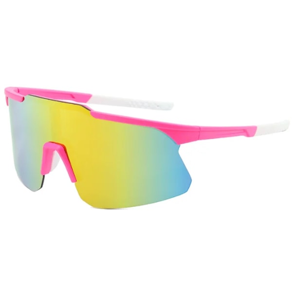 2024 Löparglasögon med halv ram Oversized Sport Vindtäta solglasögon Cykling utomhus män Sportsolglasögon för unisex 2 sunglasses unisex outdoor