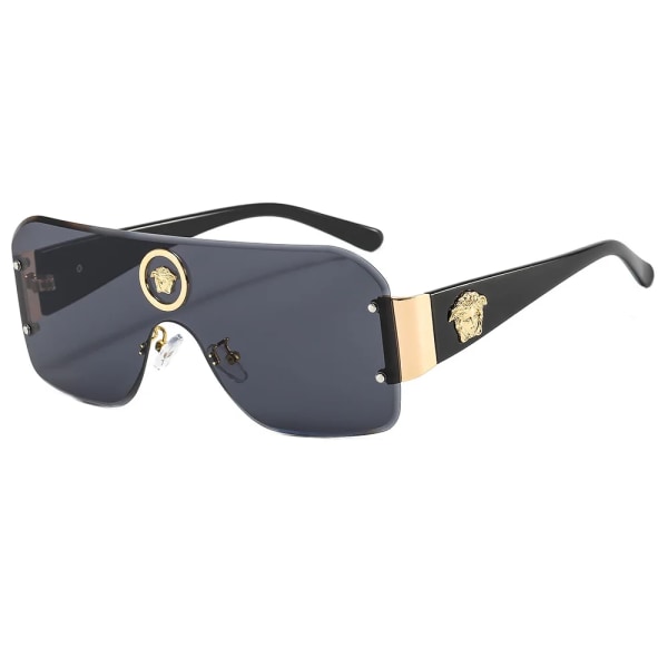 Høyt salg Luksus Vintage Overdimensjonerte Rammenløse Vannmerke Solbriller Mote Merke Unisex Solbriller 2024 silver square