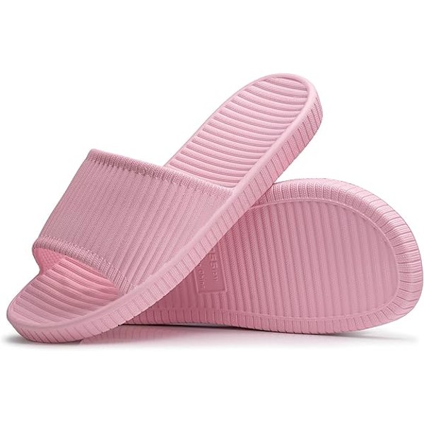 Suihkutossut, naisten ja miesten suihkuläpät, sandaalit uima-allassandaalit kotitossut liukumattomat sisäkylpyhuonekengät rantasandaalit pink