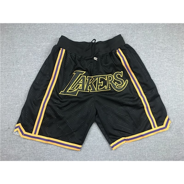 Herr Sport Fan Basketboll Stad Spelare Present med Ficknät Shorts Casual Snabbtorkande Shorts Gul A—XL